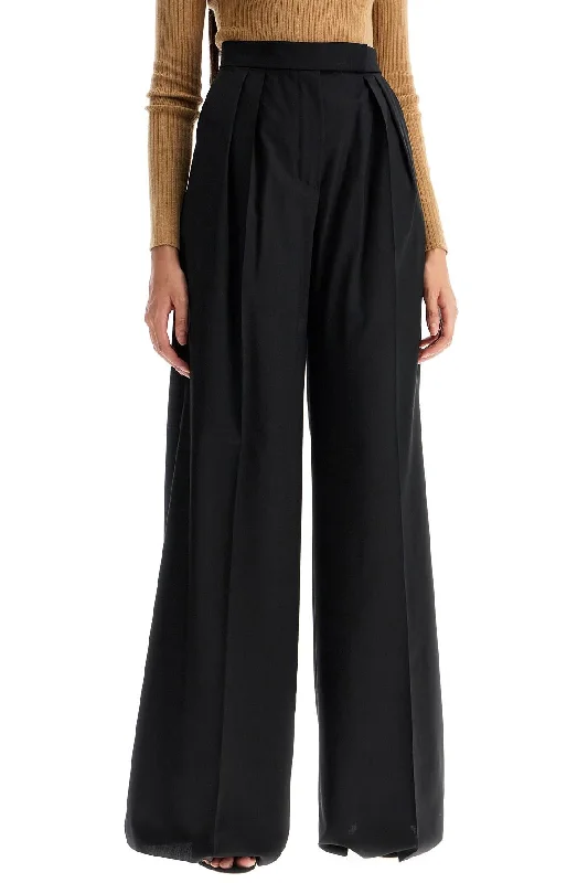 Max Mara 'wide-Leg Cool Wool Trousers 'r Trousers Modern Contemporary