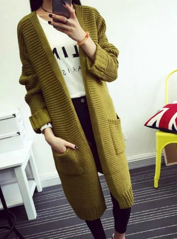 Long Sweater Cardigan Fashion Long Sleeve Sweater Cashmere Blend Cotton Blend Poly Blend Long Sweater Cardigan Fashion Long Sleeve Sweater Cashmere Blend Cotton Blend Poly Blend