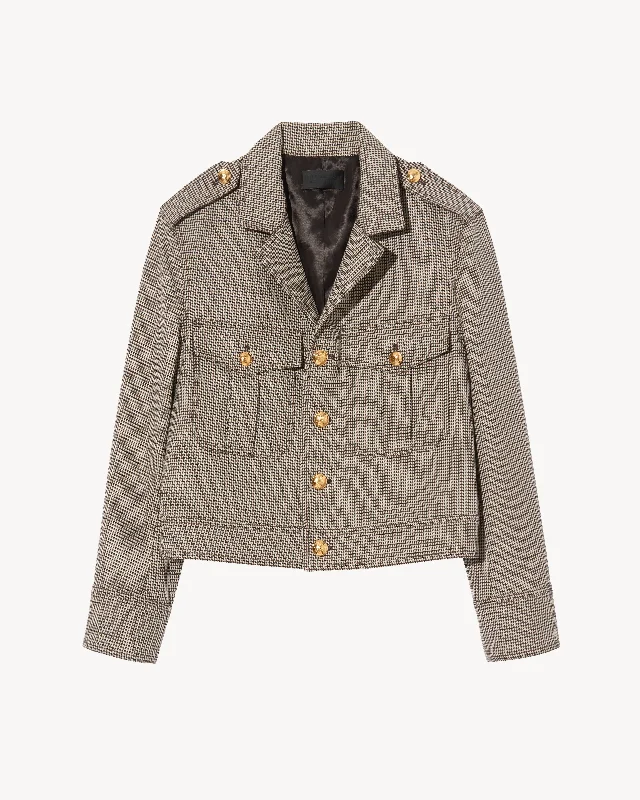 BROWN HOUNDSTOOTH