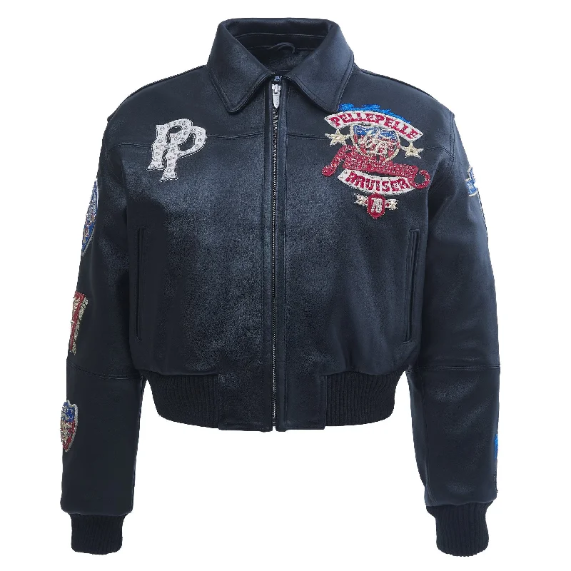 Women's American Bruiser Jacket | Black Mesh Jacket Canvas Jacket Denim Jacket