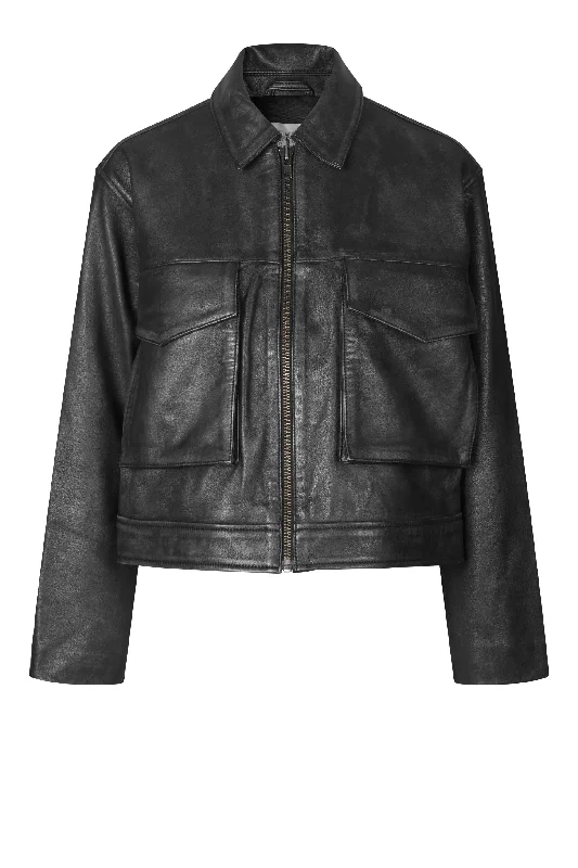 LATO leather jacket Welt Pockets Slit Pockets Flap Pockets