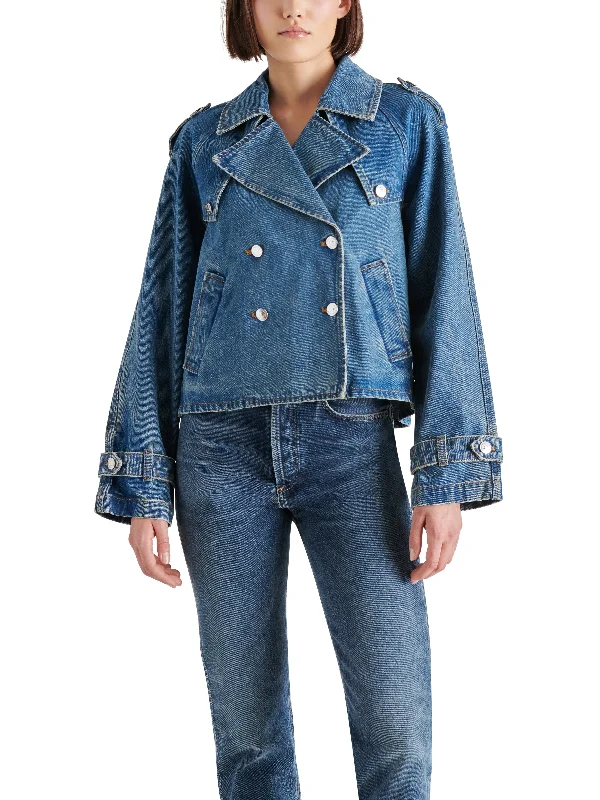 SIRUS JACKET BLUE DENIM Denim Jacket Leather Jacket Suede Jacket