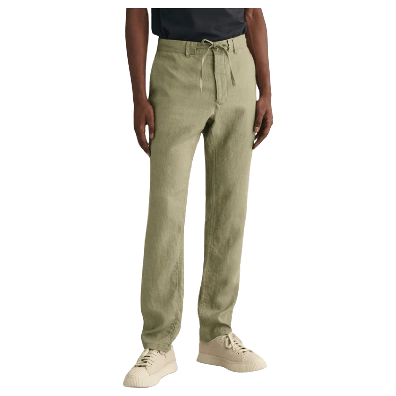 GANT Relaxed Linen Drawstring Trousers Trousers Custom Made