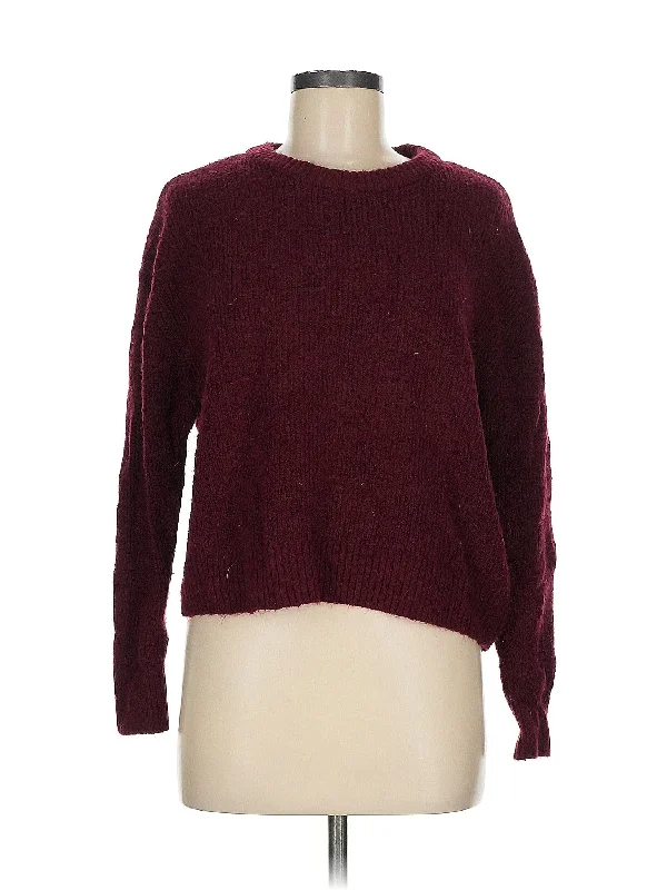 Pullover Sweater Ruffle Neck Pullover