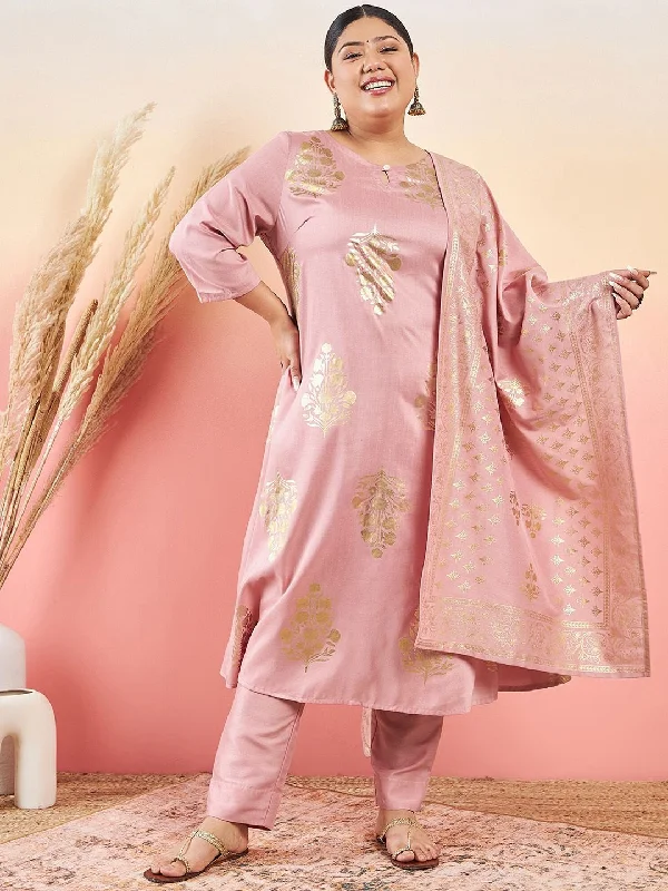 Sztori Floral Printed Keyhole Neck Straight Kurta With Trouser & Dupatta Trousers stylish elegant