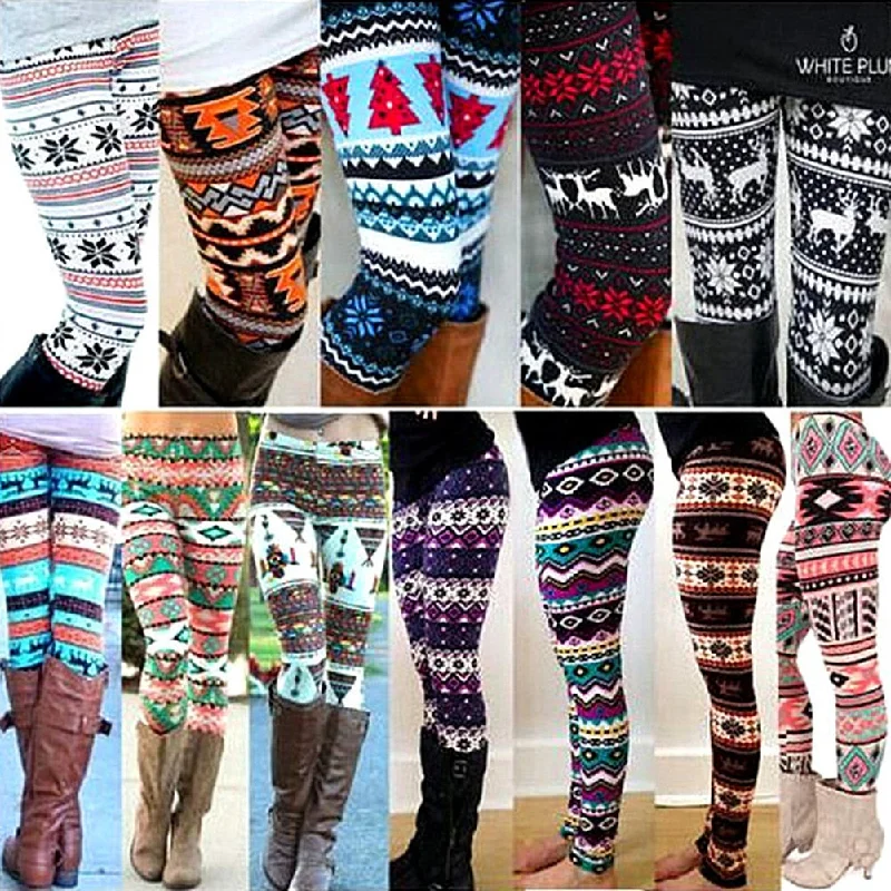 Leggings Pants Print High Waist Leggings Happy Christmas Party Long Pants Xmas Trousers Trousers Party Sparkling Leggings Pants Print High Waist Leggings Happy Christmas Party Long Pants Xmas Trousers Trousers Party Sparkling