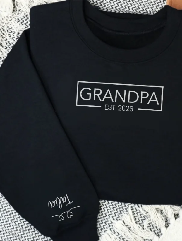 GRANDPA SWEATER - BLACK Terry Terry Cloth Terry Knit