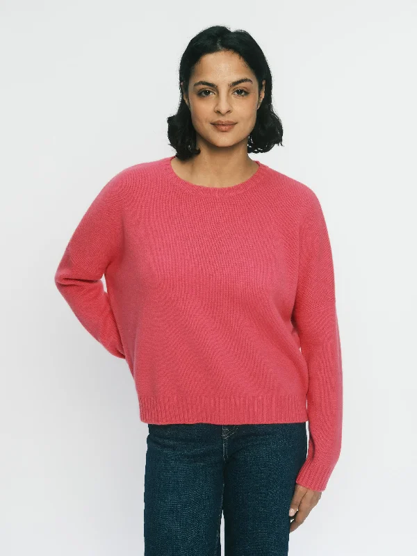 THE TRAPEZE SWEATER | STELLA PINK Lace Blend Ribbed Blend Corduroy Blend