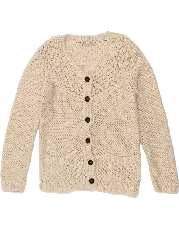 FAT FACE Womens Cardigan Sweater UK 10 Small Off White Acrylic Elasticated Padded Insulated FAT FACE Womens Cardigan Sweater UK 10 Small Off White Acrylic Elasticated Padded Insulated