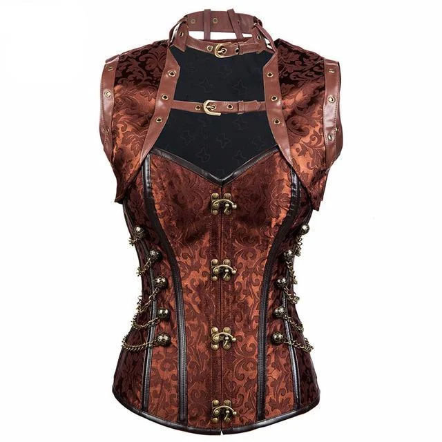 Brown Corset Set