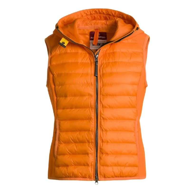 Parajumpers Nikky Sun Orange Gilet Jacket Wool Sweater Cotton Sweater Cashmere Sweater