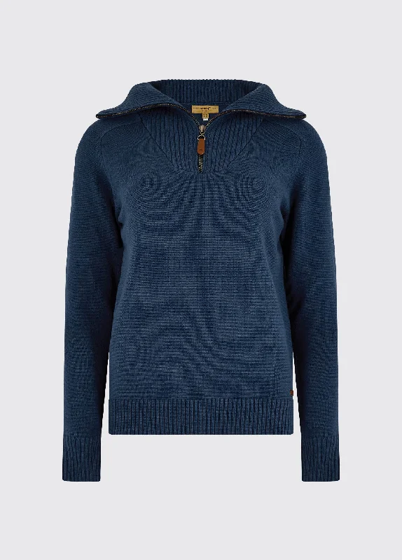 Rosmead Sweater - Peacock Blue Velvet Chenille Corduroy