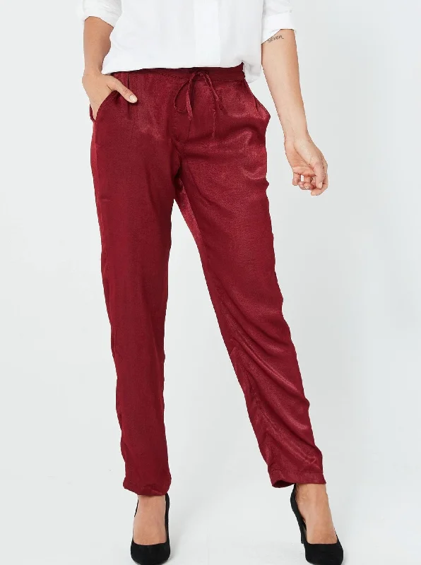 Woman Winter Pants Woman Casual Trousers Fabina Trousers | Red Trousers Business Professional