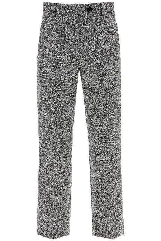 'koru nana virgin wool trousers PPT01 KOR BLACK WHITE Trousers Fleece Cozy