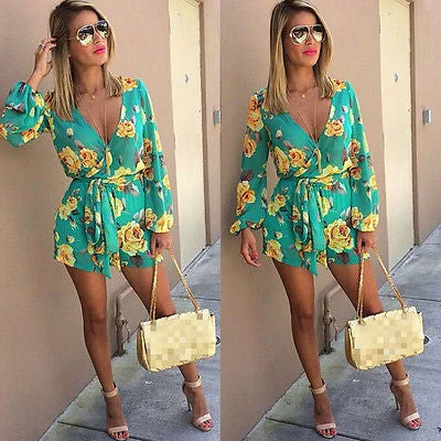 Women Ladies Clubwear V Neck Playsuit Bodycon Party Jumpsuit&Romper Trousers FFS Trousers Handmade Artisanal Women Ladies Clubwear V Neck Playsuit Bodycon Party Jumpsuit&Romper Trousers FFS Trousers Handmade Artisanal