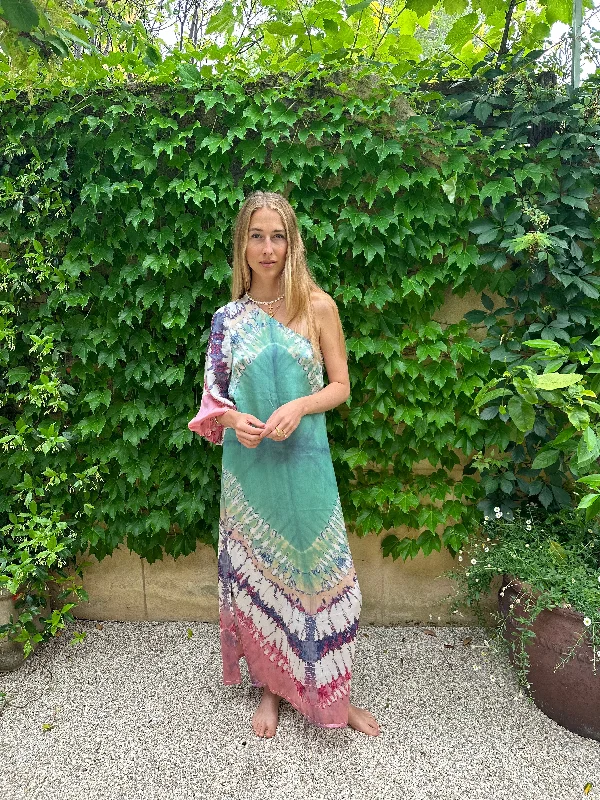 Havana Silk One Shoulder Dress