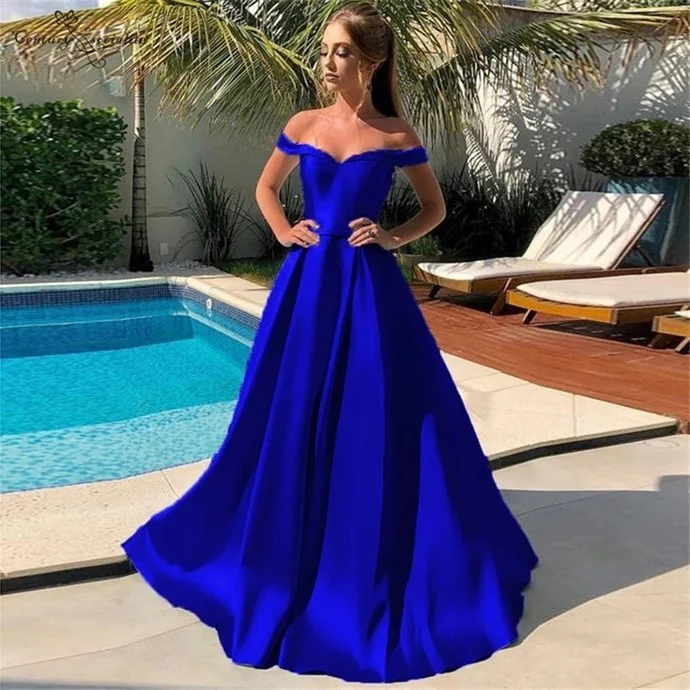 Gorgeous Sky Blue Satin Prom Dress,Long A Line Party Dress Cheap,Royal Blue Evening Dresses cg15783 Gorgeous Sky Blue Satin Prom Dress,Long A Line Party Dress Cheap,Royal Blue Evening Dresses cg15783