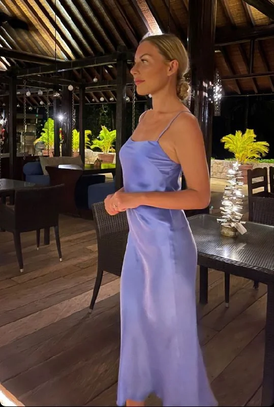 Simple Spaghetti Straps Long Prom Dress Elegant Party Evening Dress cc1818