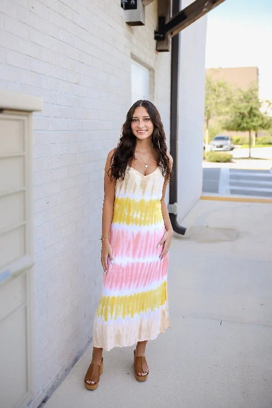 Free Spirit Tie Dye Maxi Dress