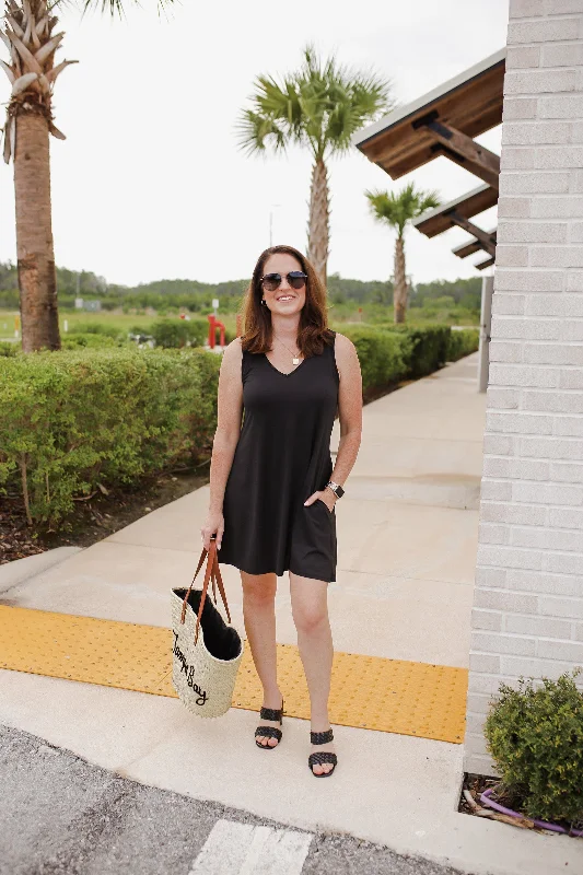Lasting Impressions Sleeveless Mini Dress - Black