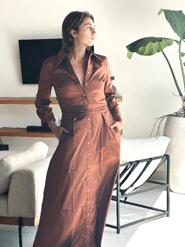 Palermo Maxi Dress in Copper