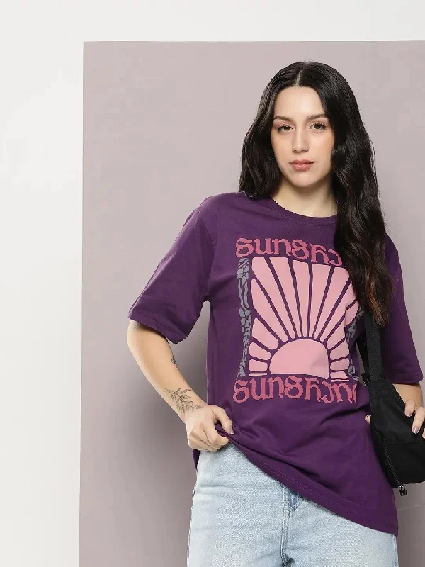 Dillinger Purple Graphic Oversized T-Shirt-WMNCR408GRL-XS Spandex Blend Rayon Blend Denim Blend Dillinger Purple Graphic Oversized T-Shirt-WMNCR408GRL-XS Spandex Blend Rayon Blend Denim Blend