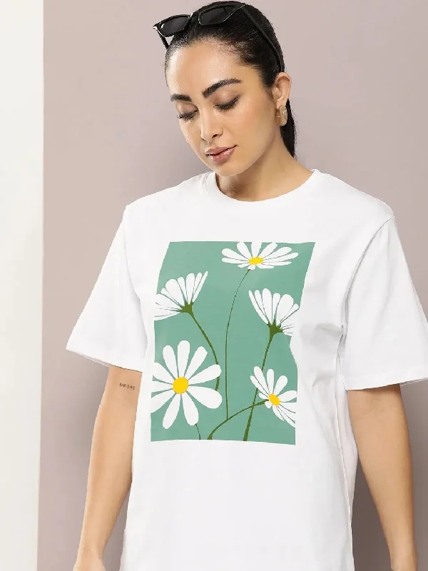 Dillinger White Graphic Oversized T-Shirt-WMNCR396WHT-XS Iron Safe Non-Iron Wrinkle Free Dillinger White Graphic Oversized T-Shirt-WMNCR396WHT-XS Iron Safe Non-Iron Wrinkle Free