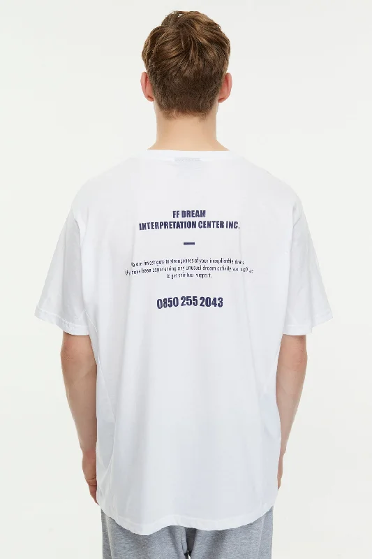 FF Dream Interpretation Center INC / Oversize T-shirt Handmade Hand-knitted Hand-woven FF Dream Interpretation Center INC / Oversize T-shirt Handmade Hand-knitted Hand-woven
