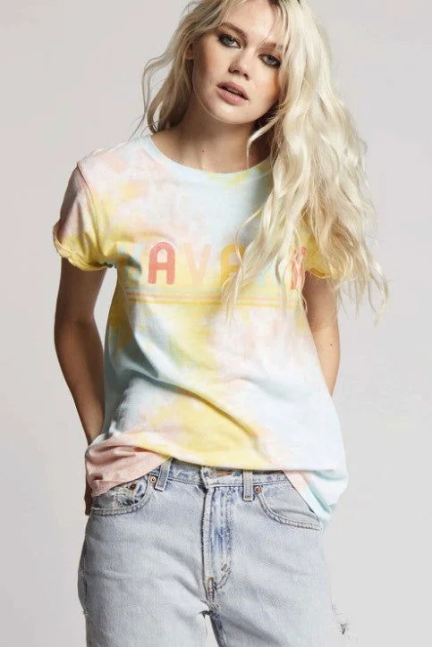 Recycled Karma Havana Endless Summer Tie Dye Fitted T-Shirt Welt Pockets Slit Pockets Flap Pockets Recycled Karma Havana Endless Summer Tie Dye Fitted T-Shirt Welt Pockets Slit Pockets Flap Pockets