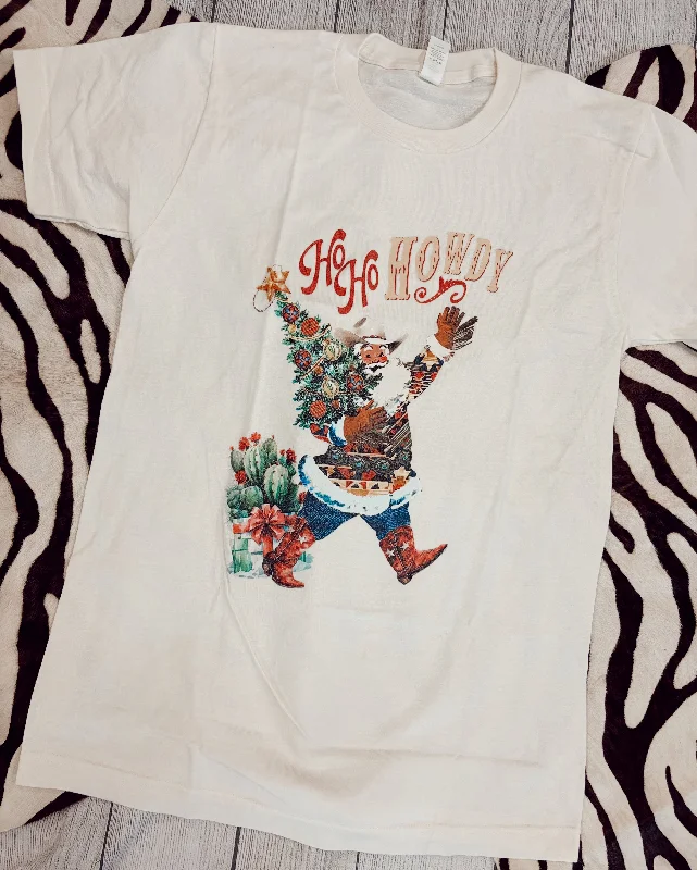 HO HO Howdy Tee Terry Blend Velvet Blend Canvas Blend