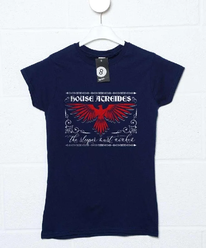 House Atreides Womens Fitted T-Shirt Handmade Hand-knitted Hand-woven