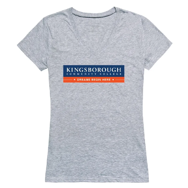 Kingsborough Community College The Wave Womens Seal T-Shirt Terry Blend Velvet Blend Canvas Blend Kingsborough Community College The Wave Womens Seal T-Shirt Terry Blend Velvet Blend Canvas Blend