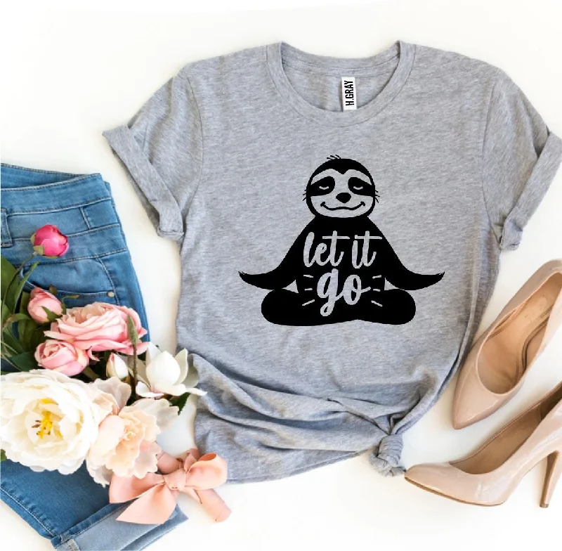 Let It Go T-shirt Hooded Caped Shawl Collar