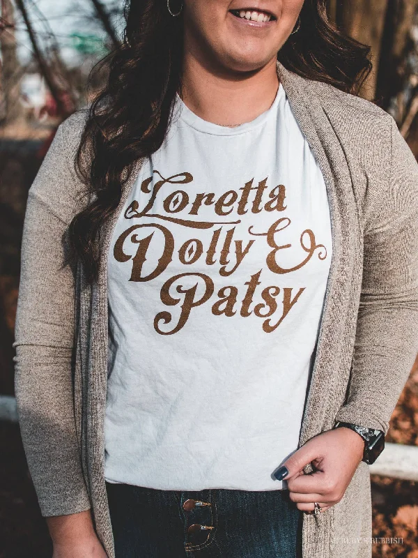 Loretta, Dolly and Patsy | Southern T-Shirt Graphic Embroidered Appliqued