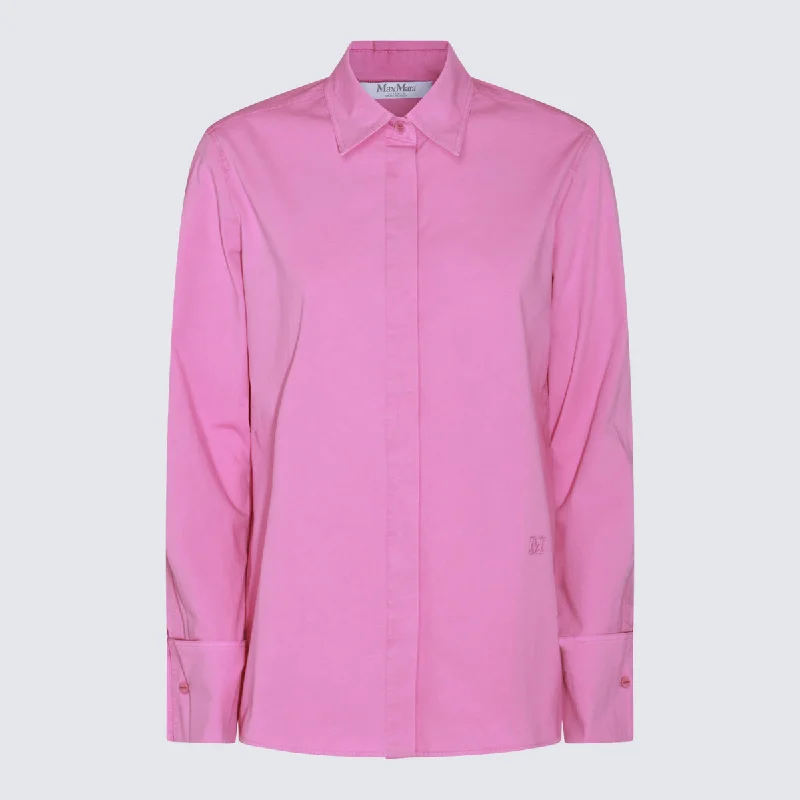 Max Mara Shirts Pink Handmade Hand-knitted Hand-woven