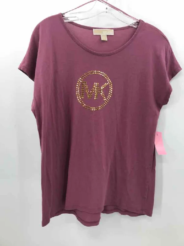 Pre-Owned MICHAEL Michael Kors Pink Size Small Logo T-shirt Layered Multi-layer Single Layer