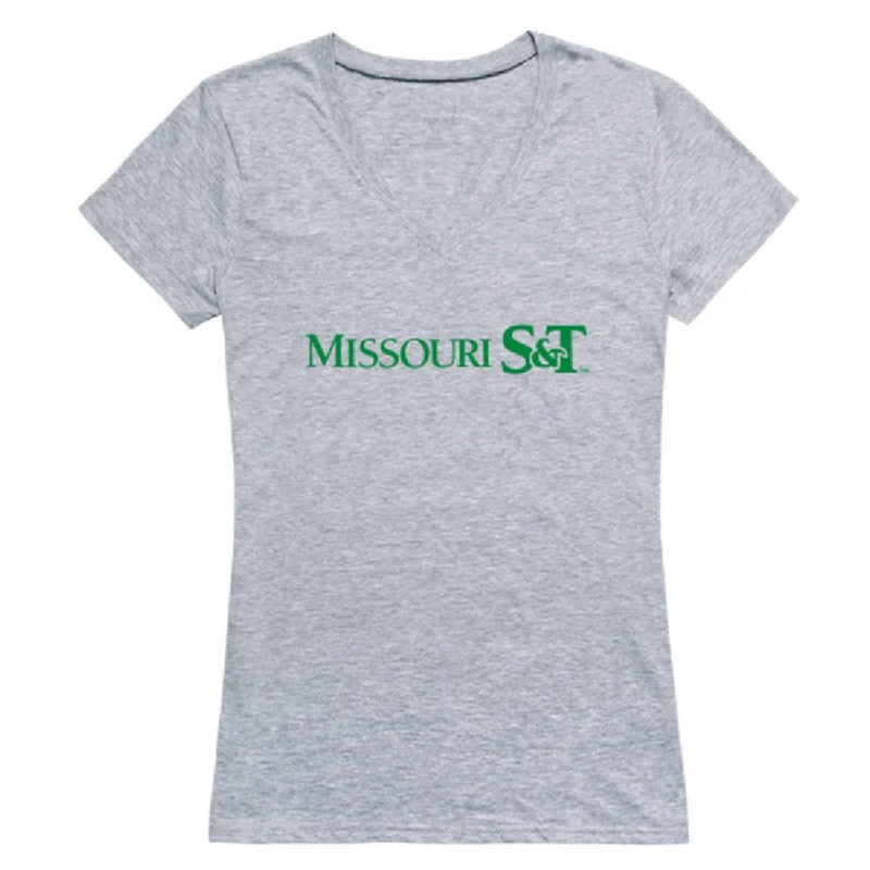 Missouri University of Science and Technology Miners Womens Seal T-Shirt Polka Dot Checkered Tartan