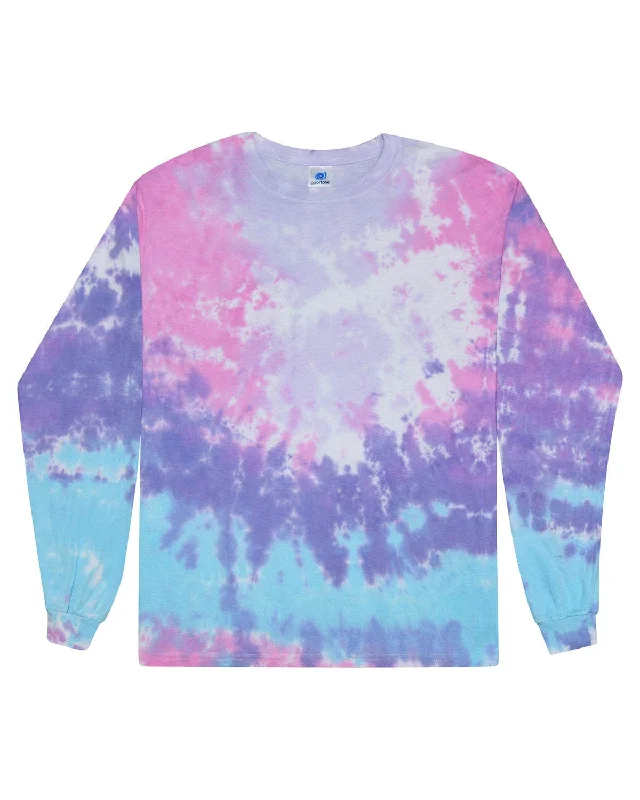 Tie-Dye 100% Cotton Long Sleeve Tie-Dyed T-Shirt | Cotton Candy Fleece Fabric Down Fabric Feather Fabric Tie-Dye 100% Cotton Long Sleeve Tie-Dyed T-Shirt | Cotton Candy Fleece Fabric Down Fabric Feather Fabric
