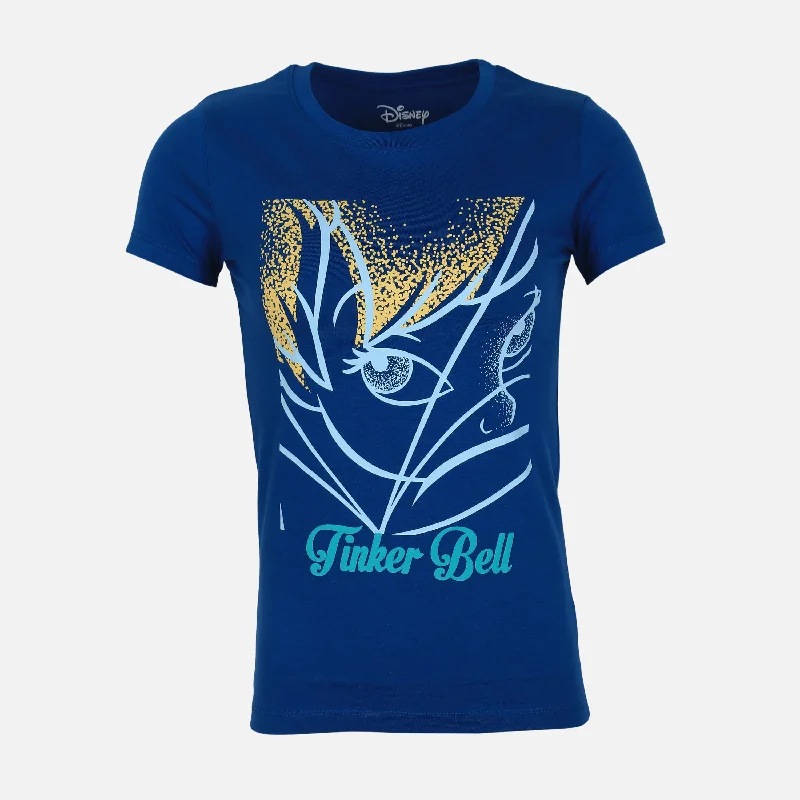 TINKER BELL LADIES BASIC T-SHIRT Sequined Glittery Shiny