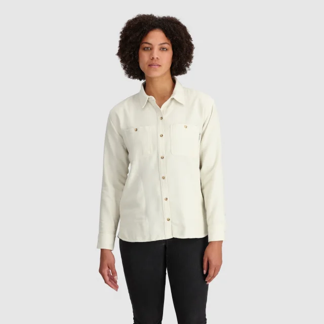 Women's Feedback Flannel Twill Shirt Modern Contemporary Chic