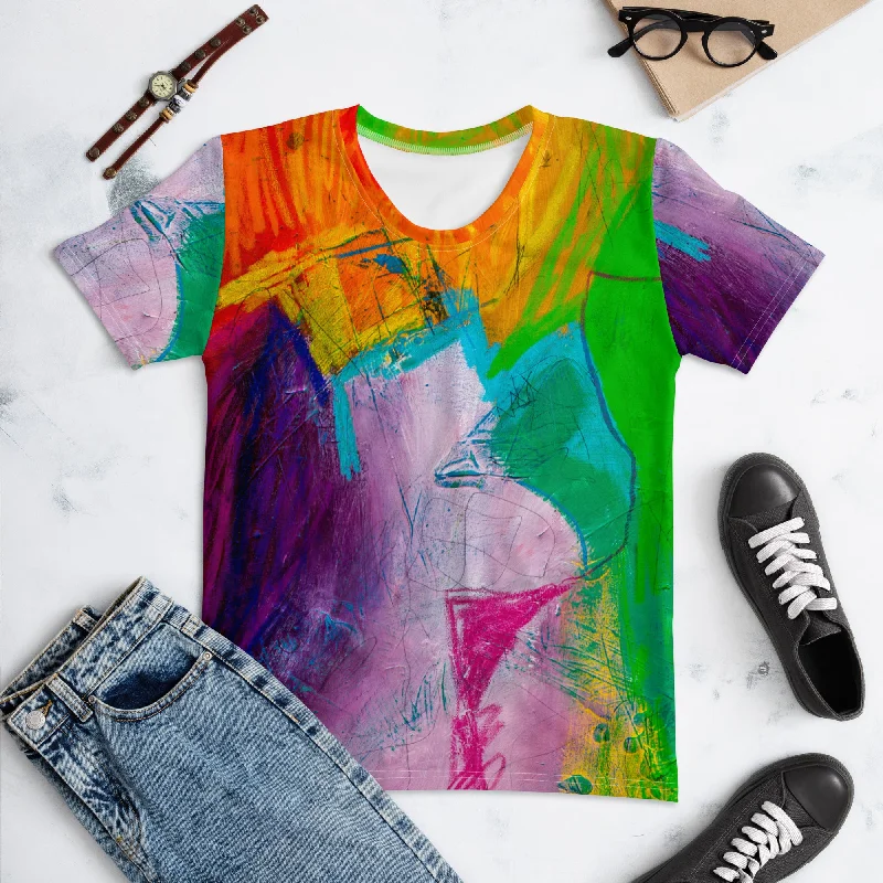 Women's T-shirt "Emotions - 3" Terry Blend Velvet Blend Canvas Blend