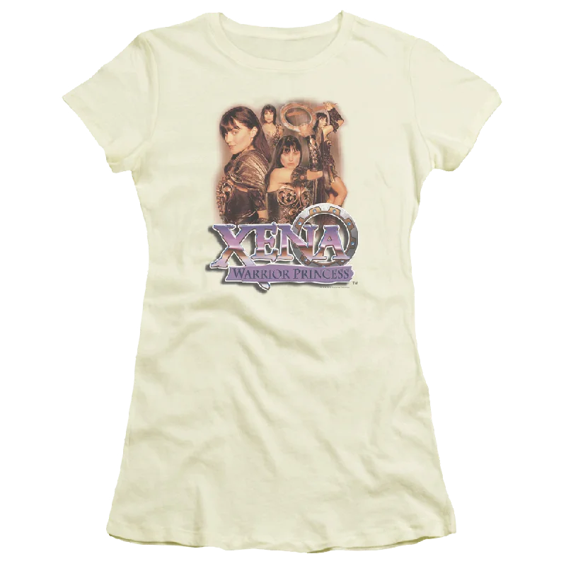 Xena Warrior Princess Princess Collage - Juniors T-Shirt Mesh Fabric Canvas Fabric Denim Fabric Xena Warrior Princess Princess Collage - Juniors T-Shirt Mesh Fabric Canvas Fabric Denim Fabric