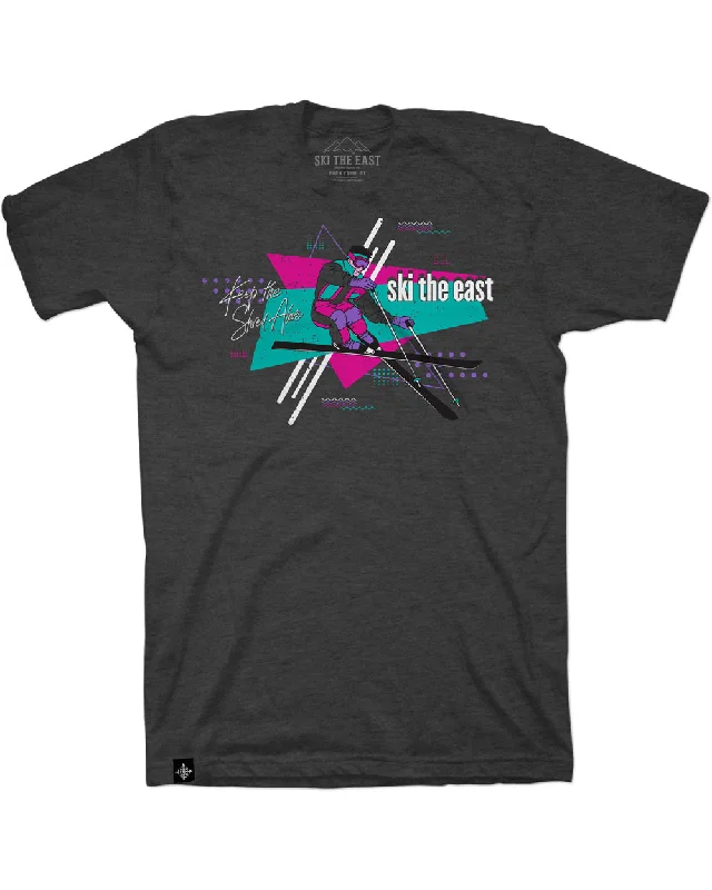 Xtreme Dream Tee - Charcoal Graphic T-Shirt Round Neck Polyester